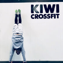 Robby is doing a Handstand